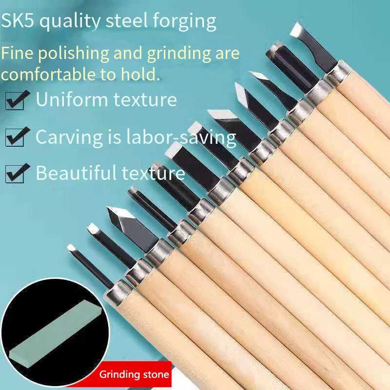 Craft Knife Set - Set Pahat Ukir Kayu Buatan Tangan