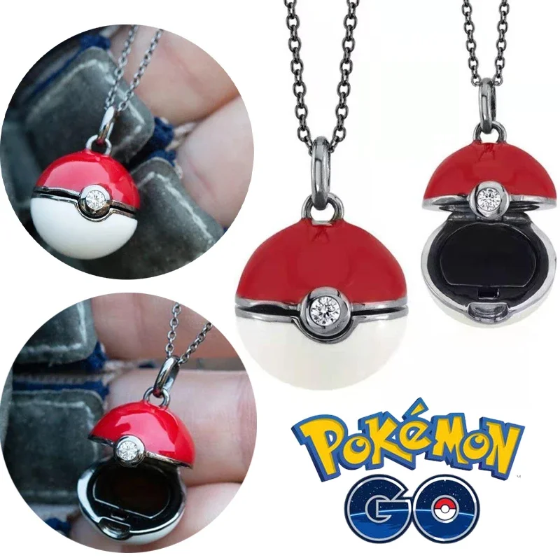 Pokeball Cosplay Prop - Kalung Bola Poke Figur Pokemon Aksesori