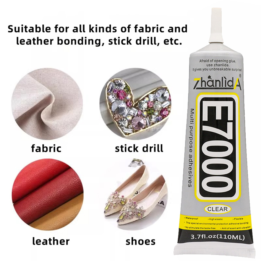 Contact Cement Glue - E7000 lem bening kontak DIY kain