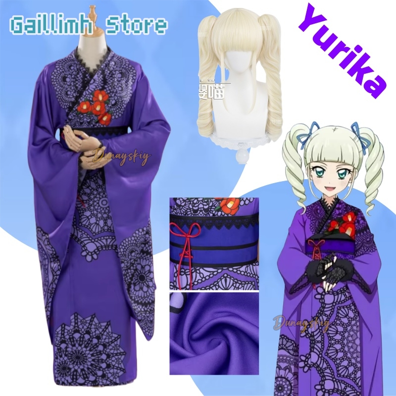 Free Cosplay Prop Patterns - Aikatsu! Kostum Cosplay Kimono Yukata Yurika