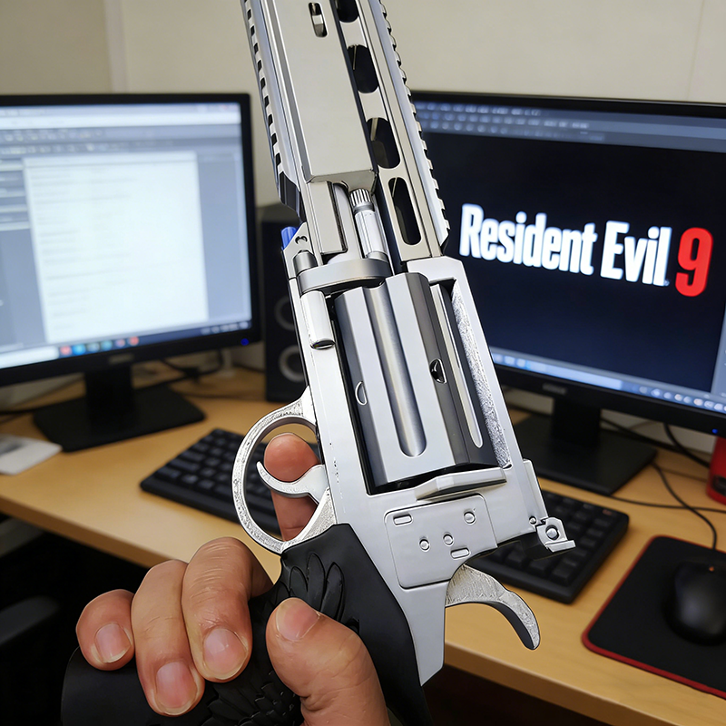 Cosplay Prop Pistol - Replika Senjata Leon Scott Resident Evil