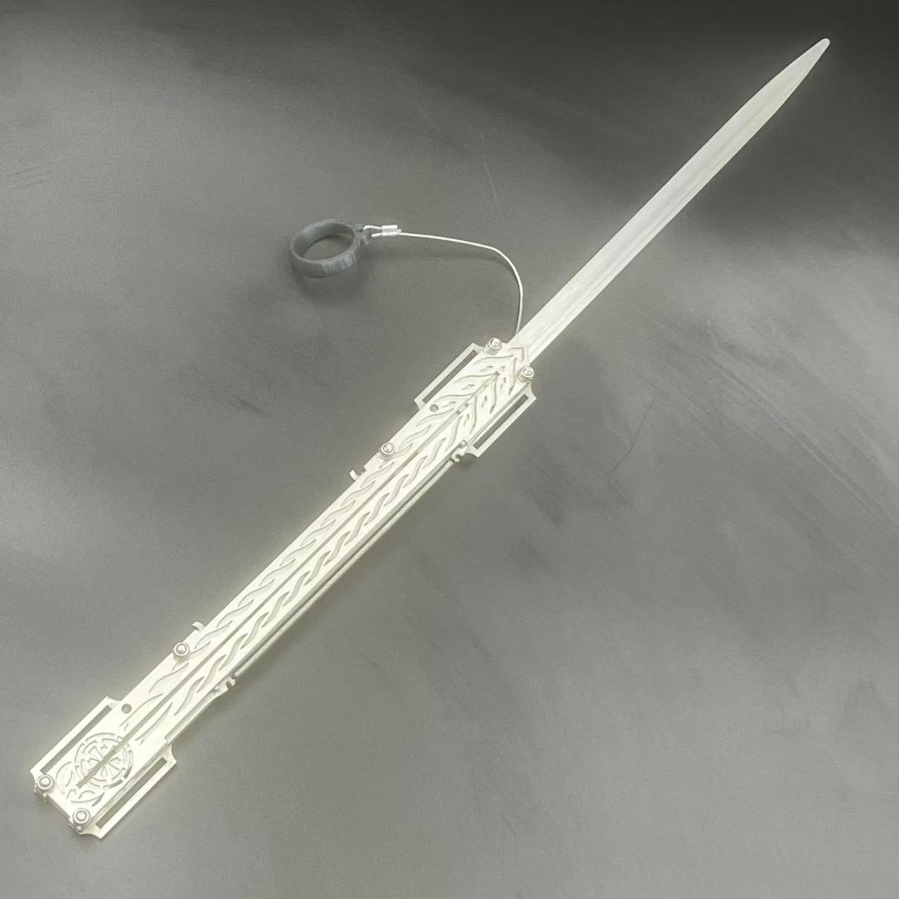 Cosplay Prop Dagger - Aksesori Kostum Ksatria Logam Tipis Pedang