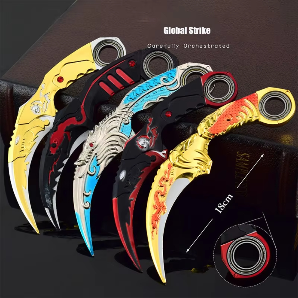 Cosplay Prop Dagger - Pisau Strike Global 18cm mainan logam