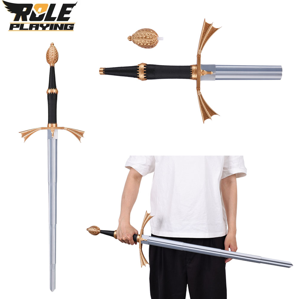 Cosplay Prop Knife - Daemon Cosplay Pisau Plastik Perak Dapat