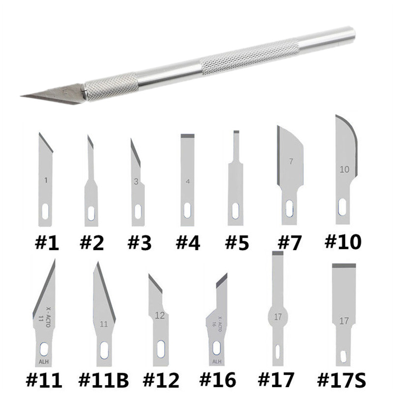 Craft Knife Set - 20 Buah Pisau Pemotong Ukiran Kayu