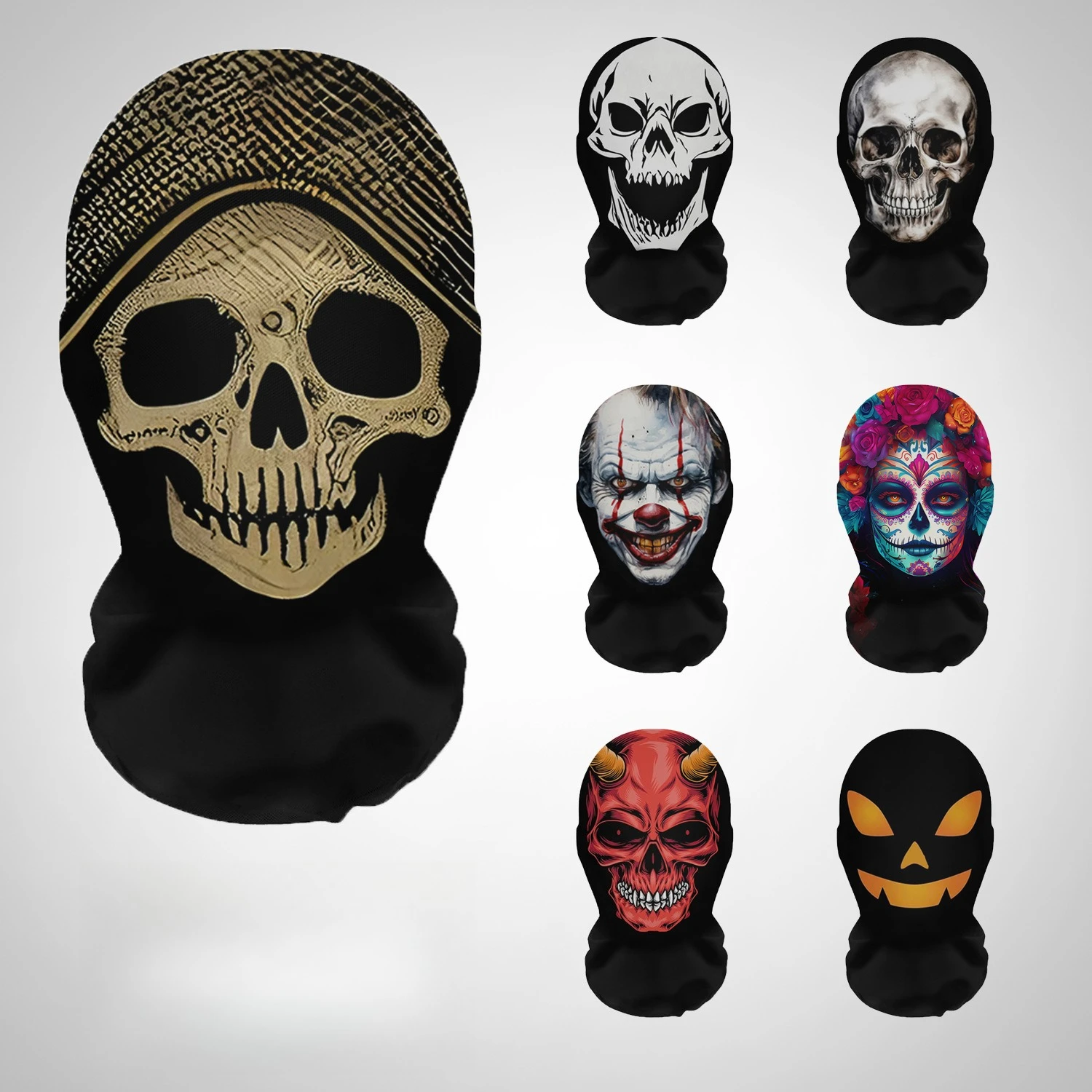 Free Cosplay Prop Patterns - Topeng Halloween Motif Tengkorak Cetak 3D,