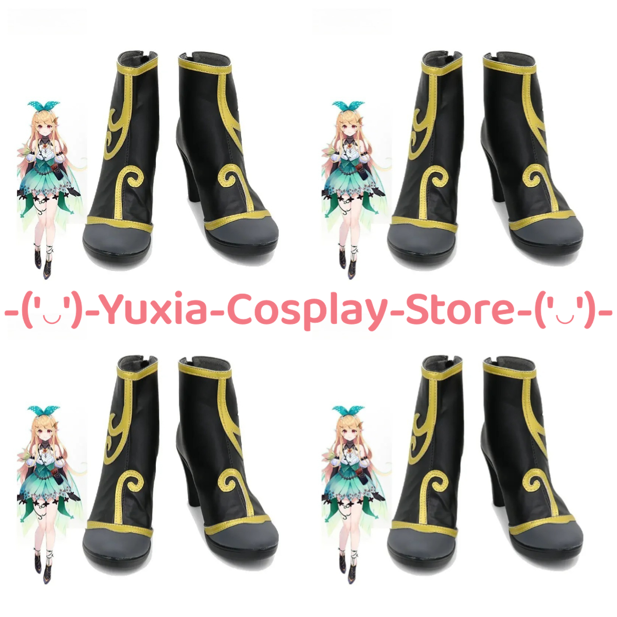 Prop En Cosplay - Yuxiacosplay! Sepatu Cosplay Nijisanji EN Pomu