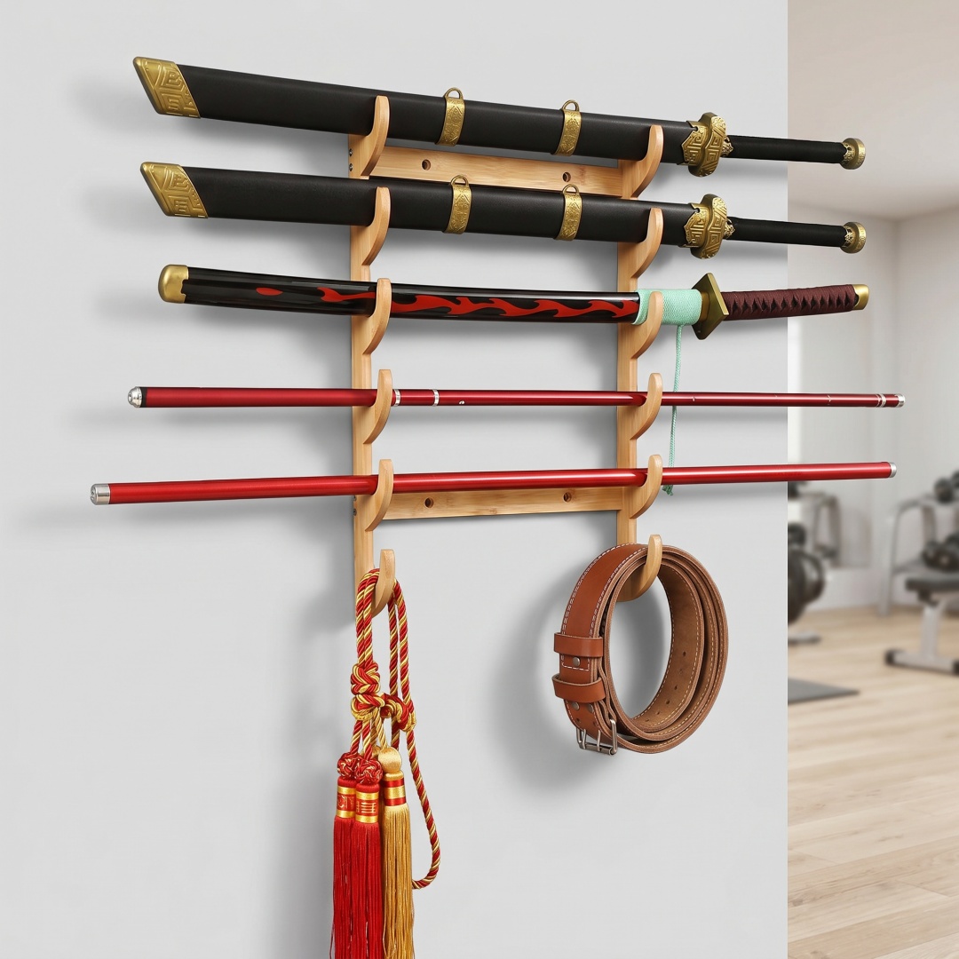 Cosplay Prop Dagger - Rak Penyimpanan Pedang Dinding 8 Lapis,