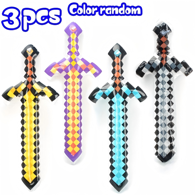 Cosplay Prop Dagger - 3 Buah Mainan Pedang Tiup Gaya