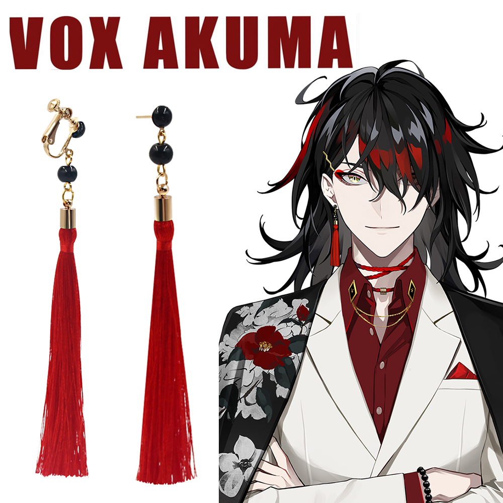 Prop En Cosplay - Anime VTuber Vox Akuma anting Cosplay