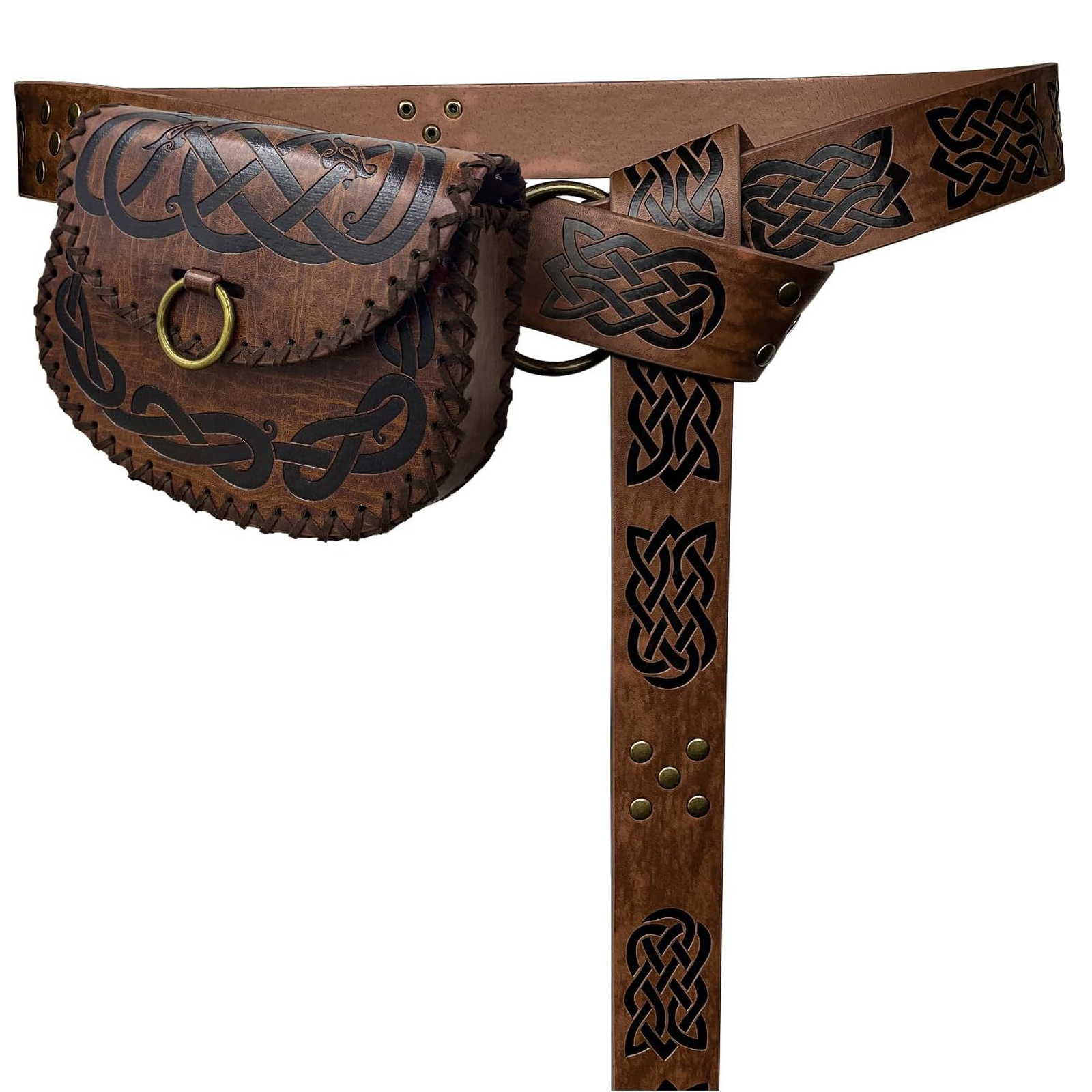 Free Cosplay Prop Patterns - Sabuk Pinggang Kulit Timbul Viking Abad