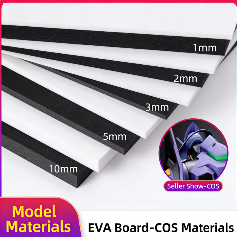 Cosplay Props Eva Foam - Bahan Papan Busa EVA Hitam 38-Derajat