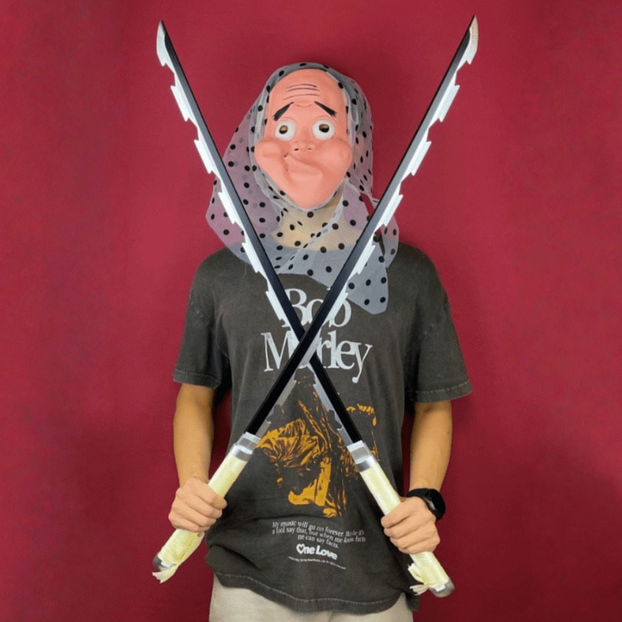 Cosplay Prop Dagger - Pedang Katana Inosuke Demon Slayer 40
