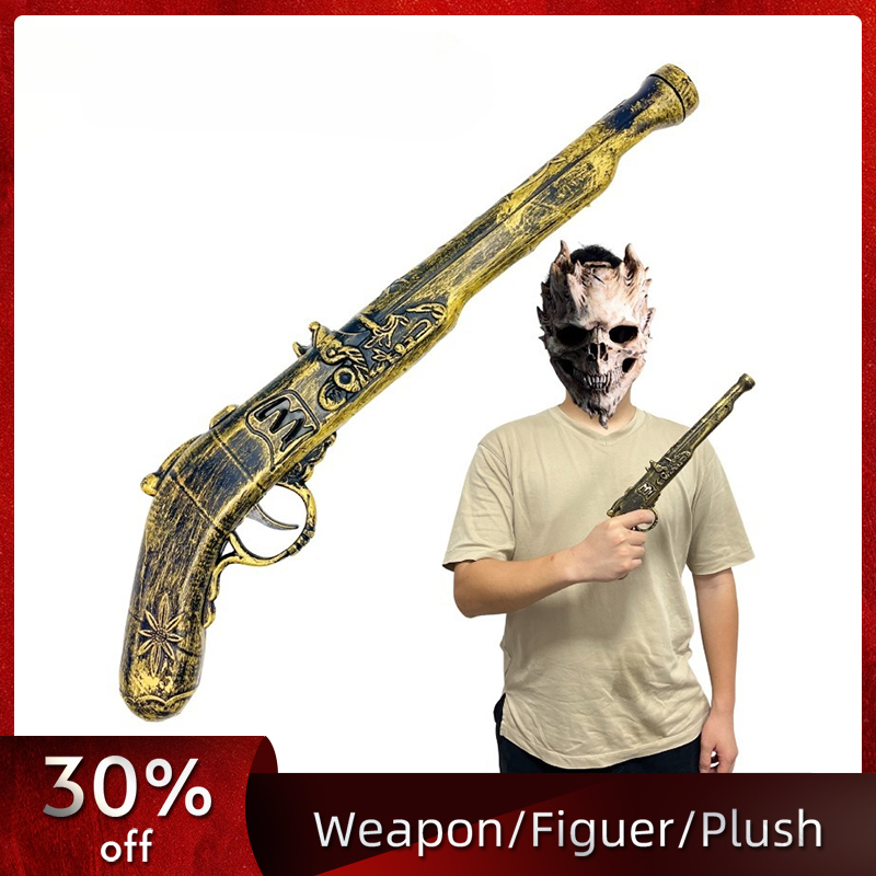 Cosplay Prop Pistol - 40Cm/15,75in Pistol Bajak Laut Plastik Cosplay