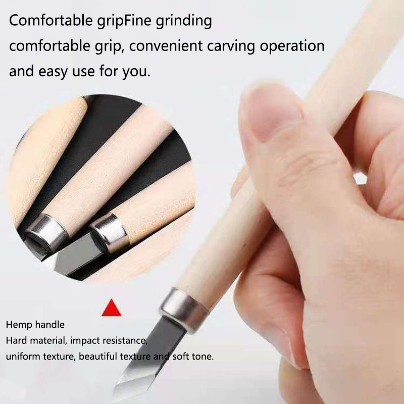 Set Pahat Ukir Kayu Buatan Tan - Craft Knife Set ulasan dan harga
