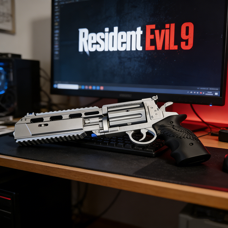Resident Evil Requiem Leon Sco - Cosplay Prop Pistol ulasan dan harga