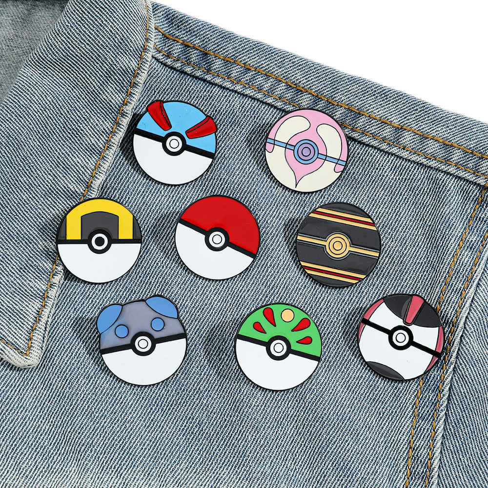 Pin Enamel Kartun Bola Anime B - Pokeball Cosplay Prop ulasan dan harga