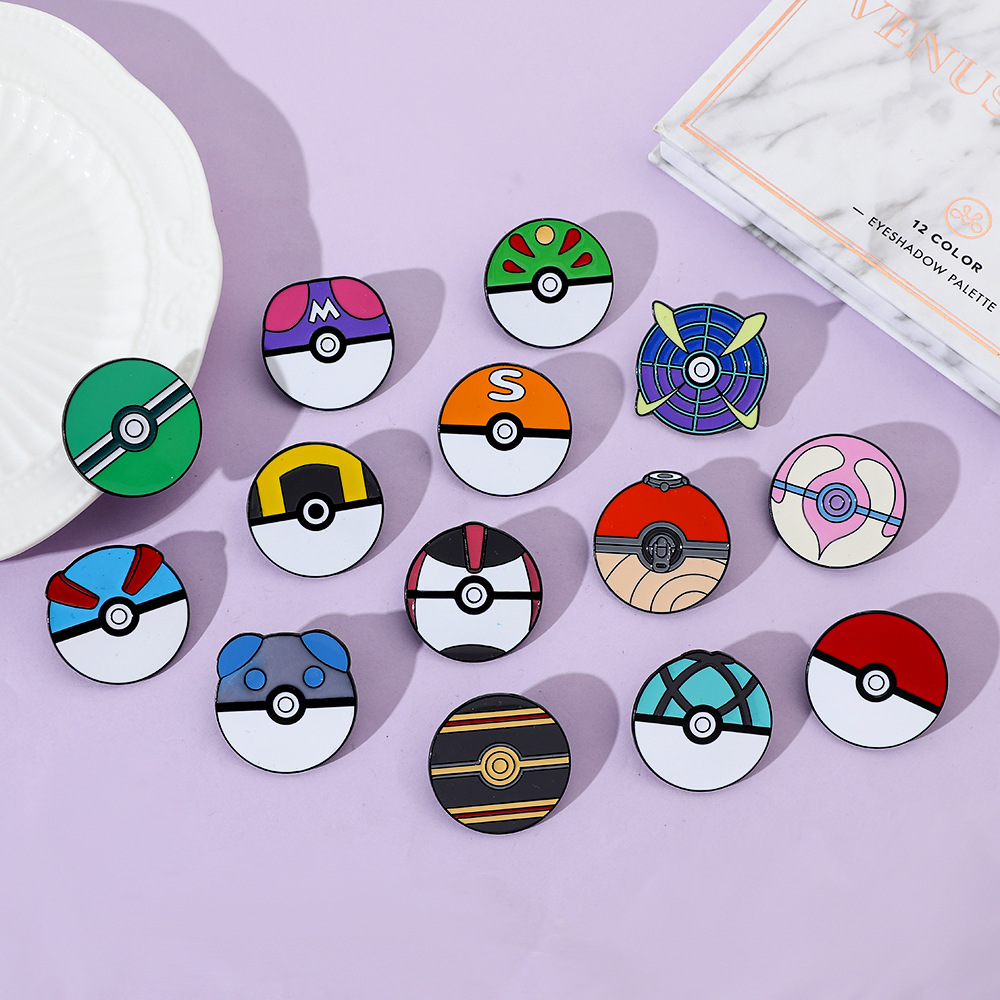 Pin Enamel Kartun Bola Anime B - Pokeball Cosplay Prop ulasan dan harga