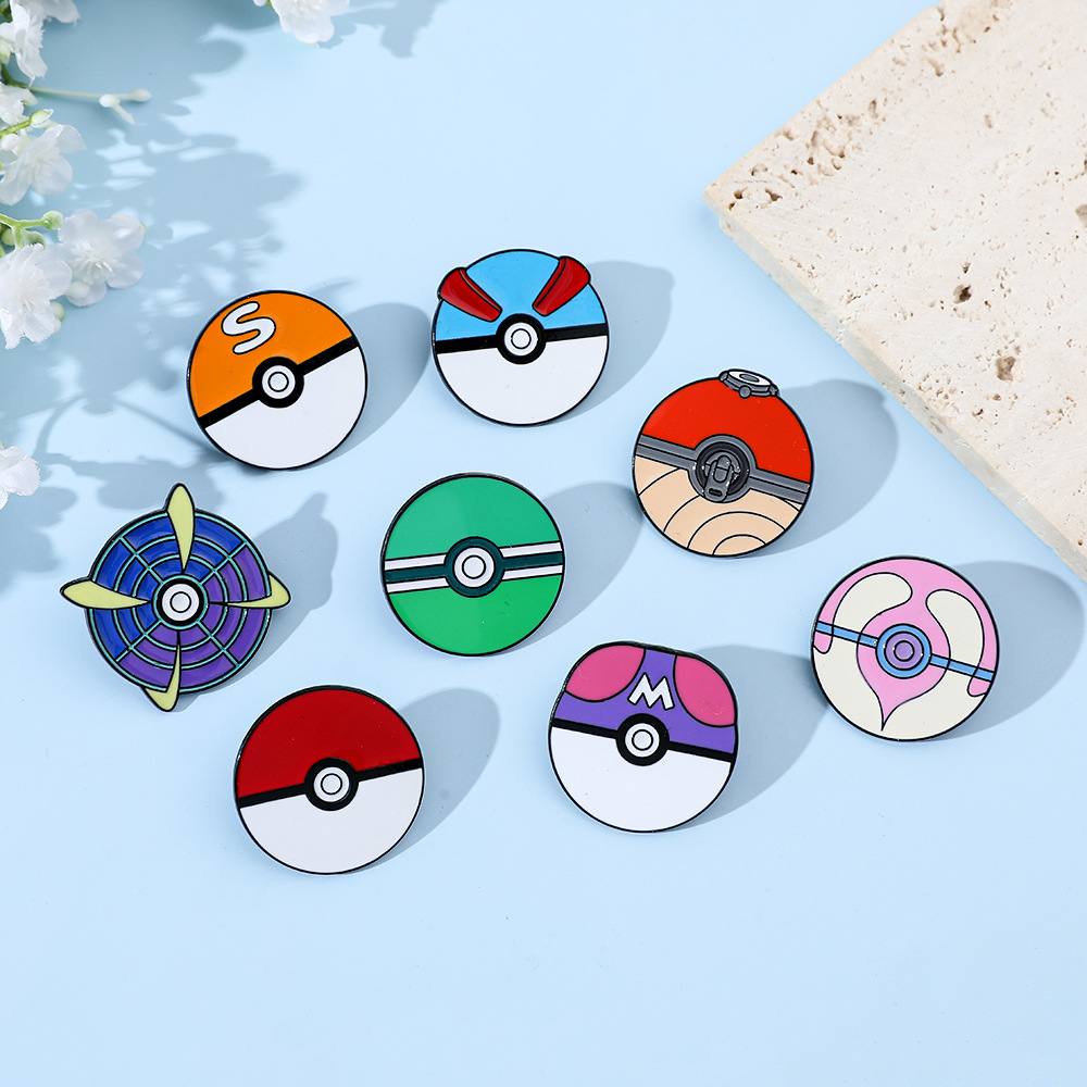 Pin Enamel Kartun Bola Anime B - Pokeball Cosplay Prop ulasan dan harga