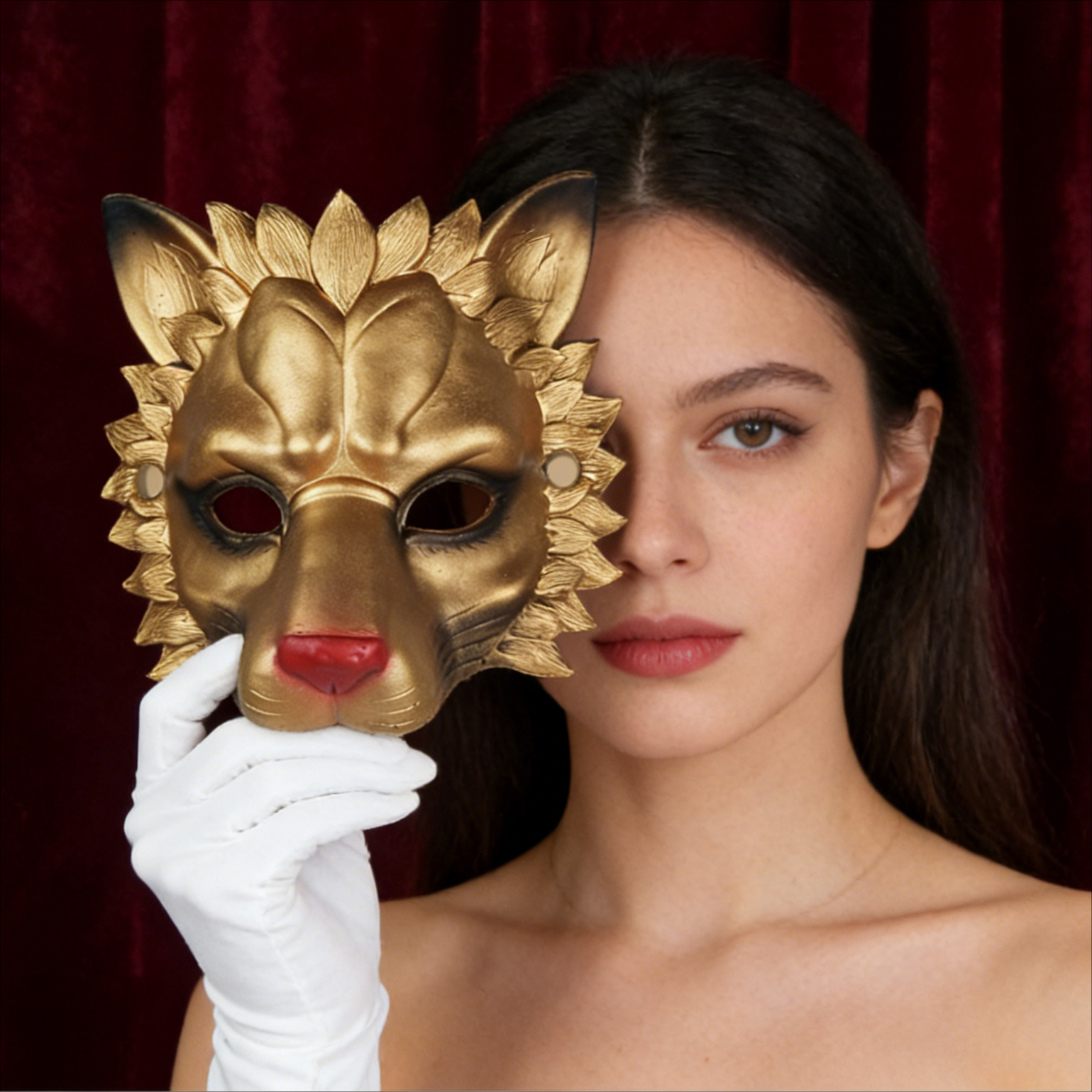 Topeng Singa Halloween Dewasa  - Cosplay Props Eva Foam ulasan dan harga