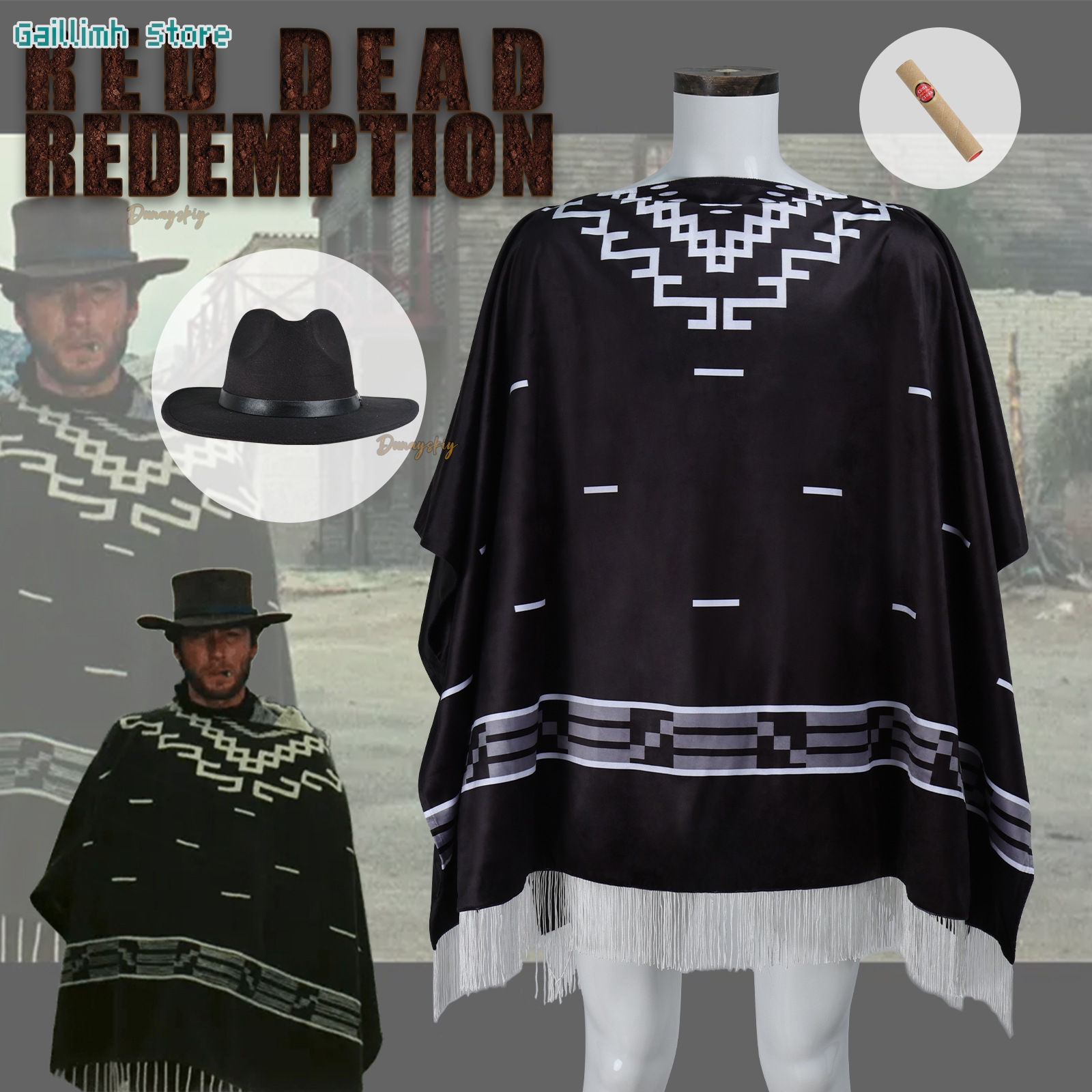 Kostum Cosplay Film Clint East - Free Cosplay Prop Patterns ulasan dan harga