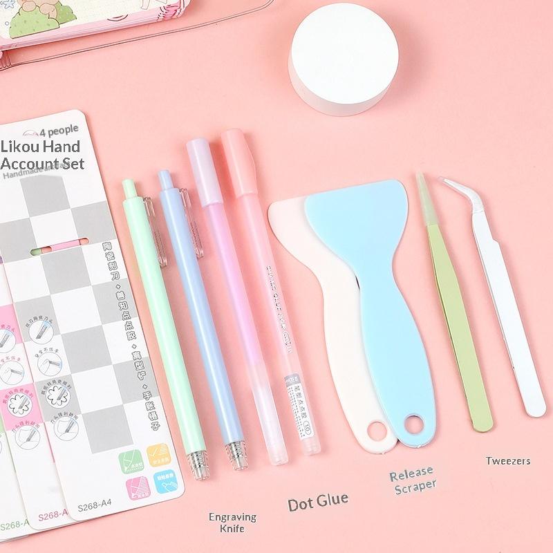 Baru 4 Buah/Set Pena Lem Pisau - Craft Knife Set ulasan dan harga