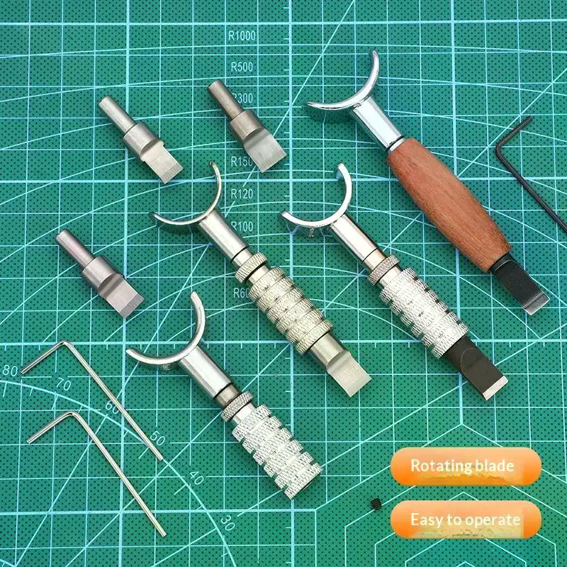 Pisau Ukir Kulit Putar dengan  - Craft Knife Set ulasan dan harga