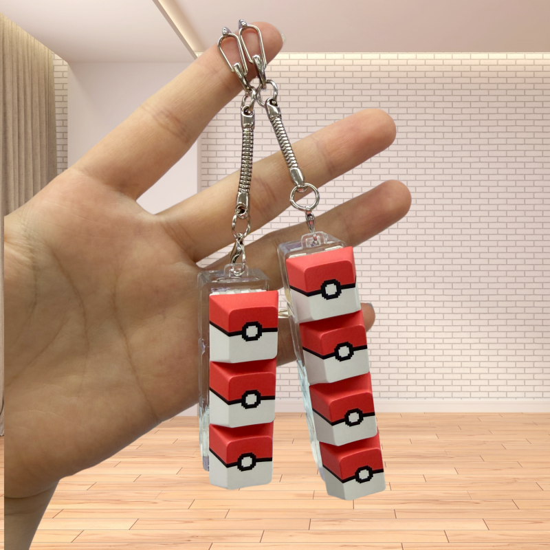 Pokeball Light Up Keyboard Key - Pokeball Cosplay Prop ulasan dan harga