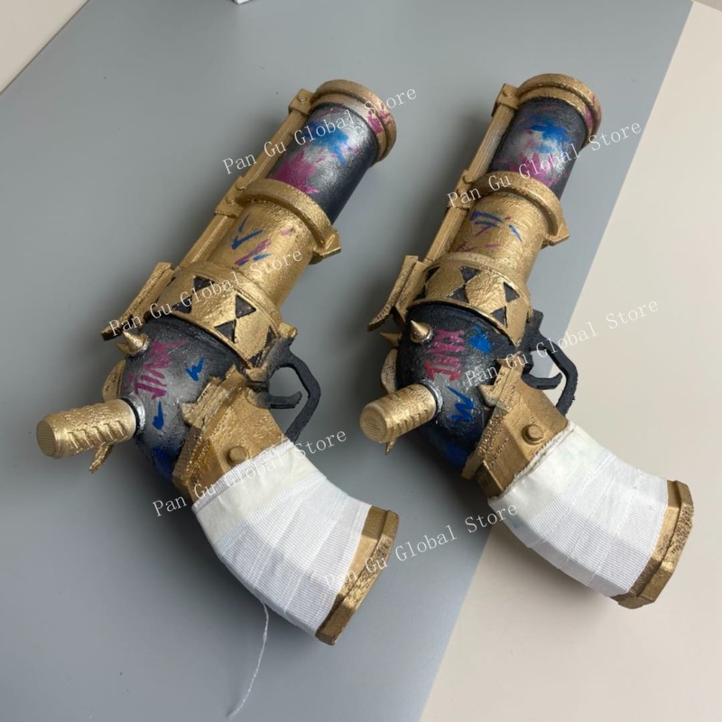 28Cm/11,02in Jinx Pistol Dises - Cosplay Prop Pistol ulasan dan harga