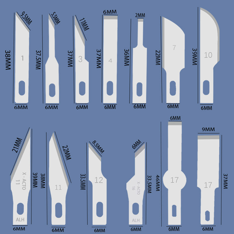 20 Buah Pisau Pemotong Ukiran  - Craft Knife Set ulasan dan harga