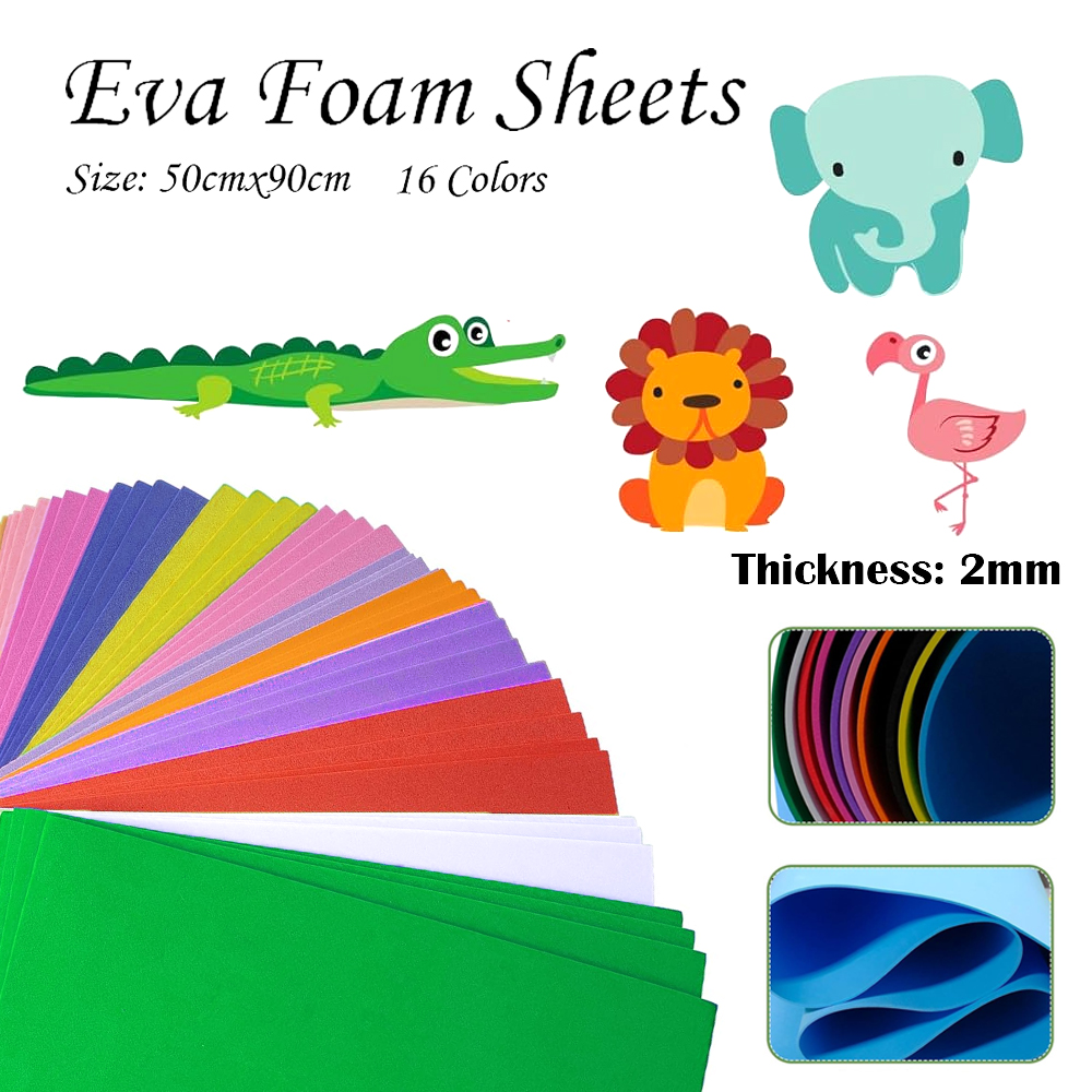 16 Warna Lembaran Busa EVA Ber - Cosplay Props Eva Foam ulasan dan harga