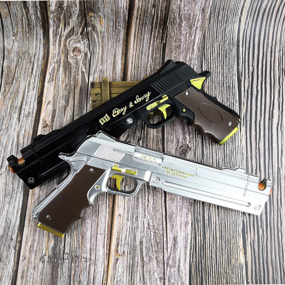 PU Dante Pistol Pistol Eboni G - Cosplay Prop Pistol ulasan dan harga