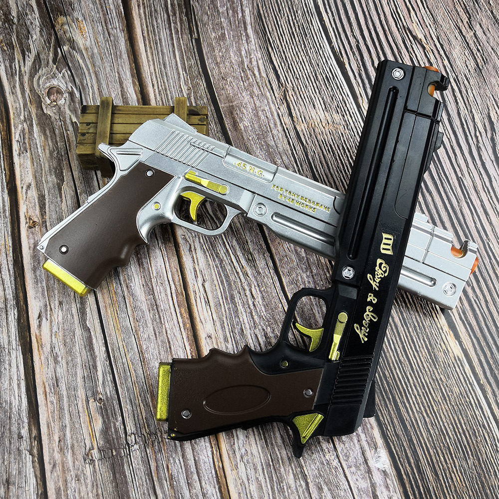 PU Dante Pistol Pistol Eboni G - Cosplay Prop Pistol ulasan dan harga