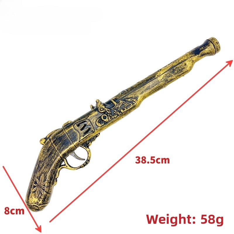 40Cm/15,75in Pistol Bajak Laut - Cosplay Prop Pistol ulasan dan harga